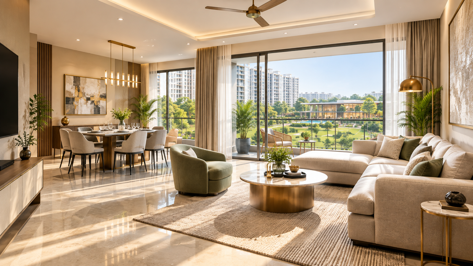 Illustrative premium apartment interior